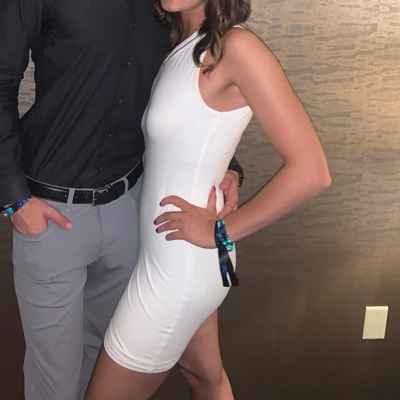 Superdown Tia White One Shoulder Fitted Mini Dress - Picture 11 of 11